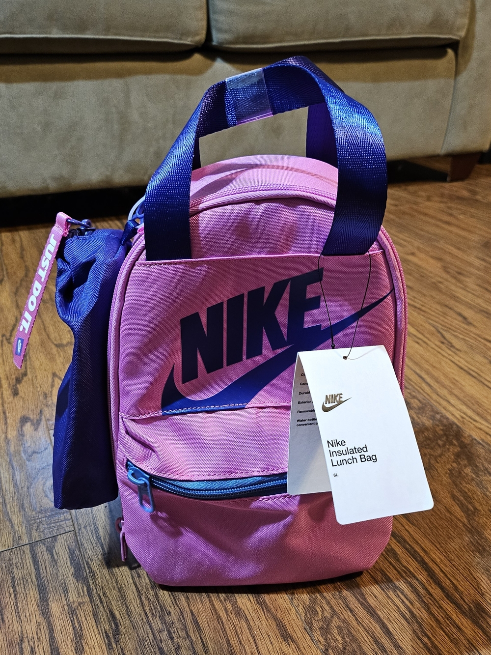 Nike Kids Pink Insulated Lunch Bag